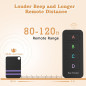 Pack de 4 Localisateurs de Clés & Télécommande, Signal Sonore 80dB, Portée 120ft, Traqueur Collable Pack de 4 Localisateurs de Clés & Télécommande, Signal Sonore 80dB, Portée 120ft, Traqueur Collable