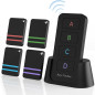 Pack de 4 Localisateurs de Clés & Télécommande, Signal Sonore 80dB, Portée 120ft, Traqueur Collable Pack de 4 Localisateurs de Clés & Télécommande, Signal Sonore 80dB, Portée 120ft, Traqueur Collable
