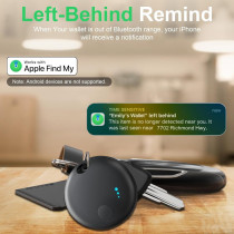 Tracker Tag 4-Pack Bluetooth Tracker - Find Keys, Wallet, Luggage (Black)