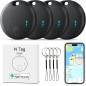 Pack de 4 Trackers Bluetooth pour Clés et Objets - Localisateur Intelligent Noir compatible iOS Pack de 4 Trackers Bluetooth pour Clés et Objets - Localisateur Intelligent Noir compatible iOS