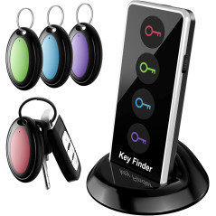 Localiseur Télécommande LED 131ft + Porte-Clés 4 Tags Bruit