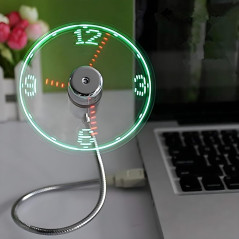 ONXE LED USB Clock Fan with Real Time Display – Perfect Gift for Men