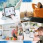 JTEMAN Portable Bluetooth Speaker Phone Stand - Wireless Desk Holder, Ideal Gift for Men & Women, White JTEMAN Portable Bluetooth Speaker Phone Stand - Wireless Desk Holder, Ideal Gift for Men & Women, White