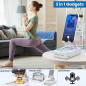 Support de téléphone portable JTEMAN avec enceinte Bluetooth sans fil - Cadeau, support bureau blanc Support de téléphone portable JTEMAN avec enceinte Bluetooth sans fil - Cadeau, support bureau blanc
