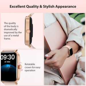 Smart Watch for Women 2025, 1.85 HD Fitness Tracker, Call/Answer, 110+ Sports, Sleep Monitor, IP68, 2 Bands