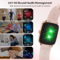 Smart Watch for Women 2025, 1.85 HD Fitness Tracker, Call/Answer, 110+ Sports, Sleep Monitor, IP68, 2 Bands Smart Watch for Women 2025, 1.85 HD Fitness Tracker, Call/Answer, 110+ Sports, Sleep Monitor, IP68, 2 Bands
