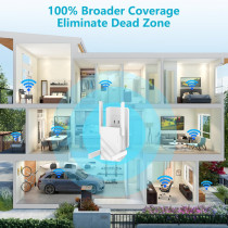 2025 WiFi Extender 1.2Gbps Dual Band, 12880 sq.ft, Ethernet Port