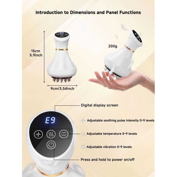 Body Sculpting & Lymphatic Drainage Massager – Anti-Cellulite, Stretch Mark Reducer, Pain Relief for Sciatica & Muscles