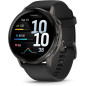 Garmin Venu 4 45mm GPS Smartwatch, Health & Fitness, Bright Display, Flashlight, 12-Day Battery, Slate/Black Band
