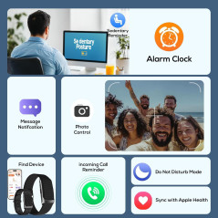 Health Smart Bracelet – Fitness Tracker with SpO2, Heart Rate & BP Monitor