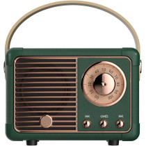 Dosmix Retro Bluetooth Speaker - Vintage Mini Wireless Speaker (Green)
