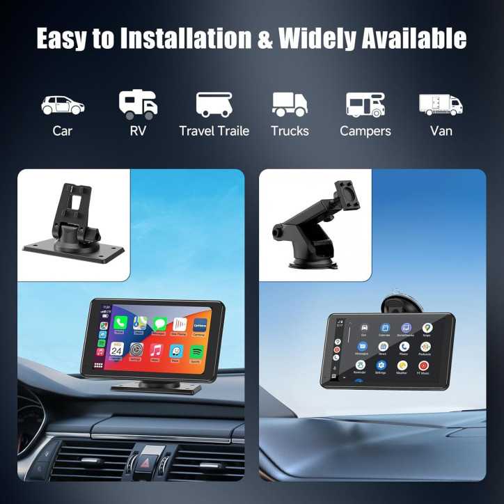 7 HD Wireless CarPlay Touchscreen Car Stereo with Android Auto, Bluetooth, GPS, Backup Camera & AUX 7 HD Wireless CarPlay Touchscreen Car Stereo with Android Auto, Bluetooth, GPS, Backup Camera & AUX