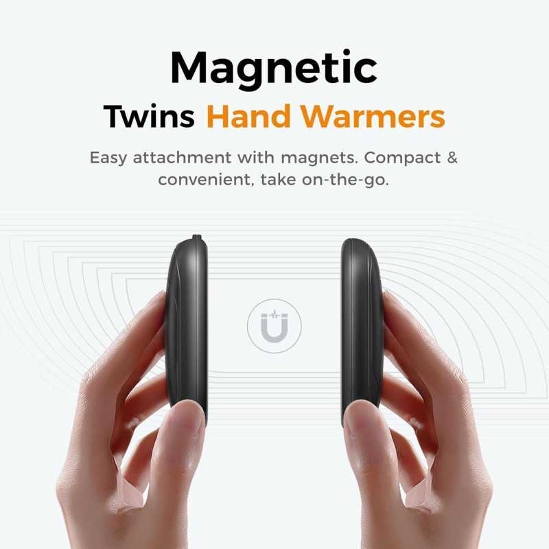 Chauffe-mains OCOOPA Rechargeables x2, Portable & Intelligents