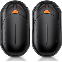 Chauffe-mains Rechargeables AI 2 pcs, Puce Intelligente, 20h Chauffage Sécurisé, Cadeau Noël