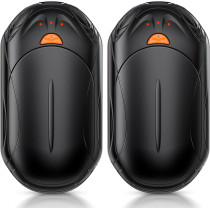 AI Hand Warmers 2-Pack Rechargeable with Smart Chips, 20H Safe Heat, Portable Pocket Heater for Outdoor Activities