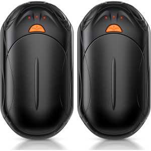 Chauffe-mains Rechargeables AI 2 pcs, Puce Intelligente, 20h Chauffage Sécurisé, Cadeau Noël