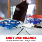 Force1 Scoot Drone Manuel LED Rechargeable - Mini Drone Capteur Mouvements pour Enfants & Adultes (Bleu)