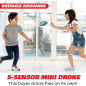 Force1 Scoot Hand-Operated Mini Drone with Motion Sensor, LED, Rechargeable UFO Toy for Kids & Adults (Blue) Force1 Scoot Hand-Operated Mini Drone with Motion Sensor, LED, Rechargeable UFO Toy for Kids & Adults (Blue)