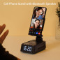 Bluetooth Speaker Phone Stand with Clock – Wireless Holder Gift for Men, Women, Dad, Mom, Husband, Boy Bluetooth Speaker Phone Stand with Clock – Wireless Holder Gift for Men, Women, Dad, Mom, Husband, Boy