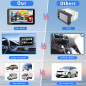 Ecran Portable 7 HD Tactile sans Fil avec Apple CarPlay, Android Auto, Bluetooth 5.2 et Caméra de Recul