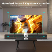 Mini Projecteur Portable 4K Bluetooth 5.4 WIFI6 HY300 ULTRA