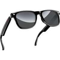 Blackview Smart Glasses 5.3 Bluetooth Sunglasses with Open Ear Speaker & Voice Assistant, Blue Light Blocking