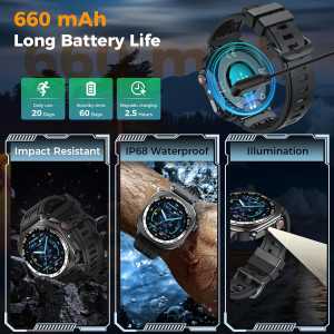 2025 AMOLED 3D 1.43 Smartwatch for Men & Women – Call, 130+ Sports, Heart Rate, Sleep Monitor, IP68 Waterproof
