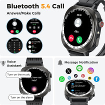 Montre Connectée 2025 AMOLED 3D 1.43 IP68 Sport & Santé