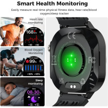 Montre Connectée 2025 AMOLED 3D 1.43 IP68 Sport & Santé