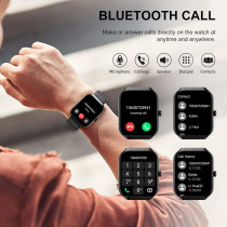 2025 Smart Watch 1.96 HD for Men & Women – Calls, 113+ Sports Modes, Waterproof