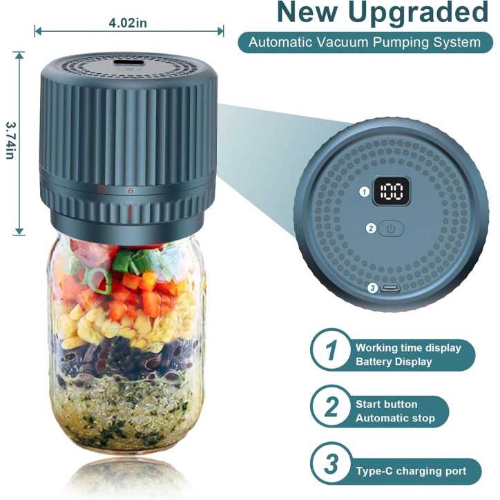 M12 Auto Stop Machine Sous Vide Électrique pour Bocaux Mason - Kit Portable 2025 Amélioré