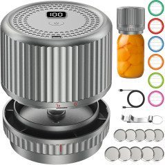 M12 Auto Stop Electric Mason Jar Vacuum Sealer - 2025 Smart Upgrade