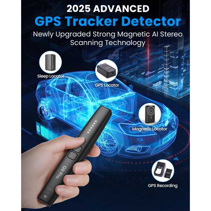Détecteur Caméra Cachée JAXTIN G9 Pro – Anti-Spy 2025