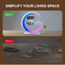 RYND 2025 5-in-1 Magnetic Speaker Alarm Clock with Wireless Charger