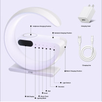 RYND 2025 : Enceinte 5-en-1 avec Horloge et Chargeur Sans Fil