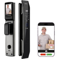 Serrure WiFi Intelligente 3D Face, Empreinte & Vidéo Doorbell