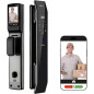 Serrure de porte WiFi intelligente avec reconnaissance faciale 3D, empreinte, sonnette vidéo et interphone Serrure de porte WiFi intelligente avec reconnaissance faciale 3D, empreinte, sonnette vidéo et interphone