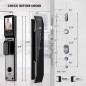 Smart WiFi Door Lock with 3D Face Recognition, Fingerprint, Video Doorbell & Keyless Entry Options