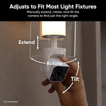 WYZE Bulb Cam 2K HD Outdoor Security Camera with Color Night Vision