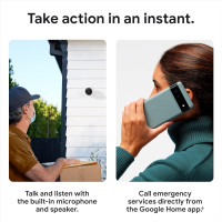 Google Nest Cam 2e Génération Batterie - Extérieur/Intérieur