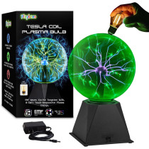 Boule Plasma 7 Playbees Green - Tesla, Électricité Statique
