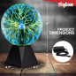 Playbees Green Plasma Ball 7 - Ampoule Tesla Électricité Statique Néon pour Fêtes, Décor, STEM