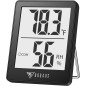 DOQAUS Hygromètre Numérique Intérieur Thermomètre Humidité Rapide Précis pour Maison Bureau Noir