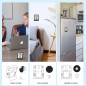 DOQAUS Hygromètre Numérique Intérieur Thermomètre Humidité Rapide Précis pour Maison Bureau Noir