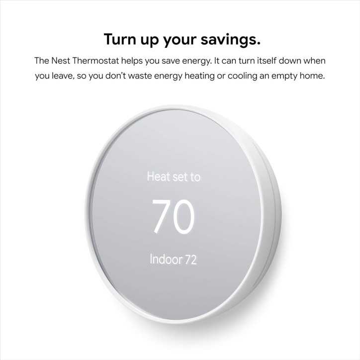 Google Nest Thermostat Snow - Thermostat Intelligent Programmable Wifi pour Maison Google Nest Thermostat Snow - Thermostat Intelligent Programmable Wifi pour Maison