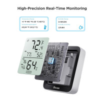 Govee H5075 Hygromètre Thermomètre Bluetooth Intérieur avec Contrôle App 50m, Alertes & Export Données
