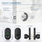 Yamiry Keypad Smart Door Knob Lock with Handle, Keyless Electronic Code Entry for Front Door, Easy Install