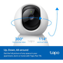 Caméra de Sécurité TP-Link Tapo 2K Pan/Tilt, Audio Bidirectionnel, Détection Mouvements, Vision Nocturne, 2-Pack