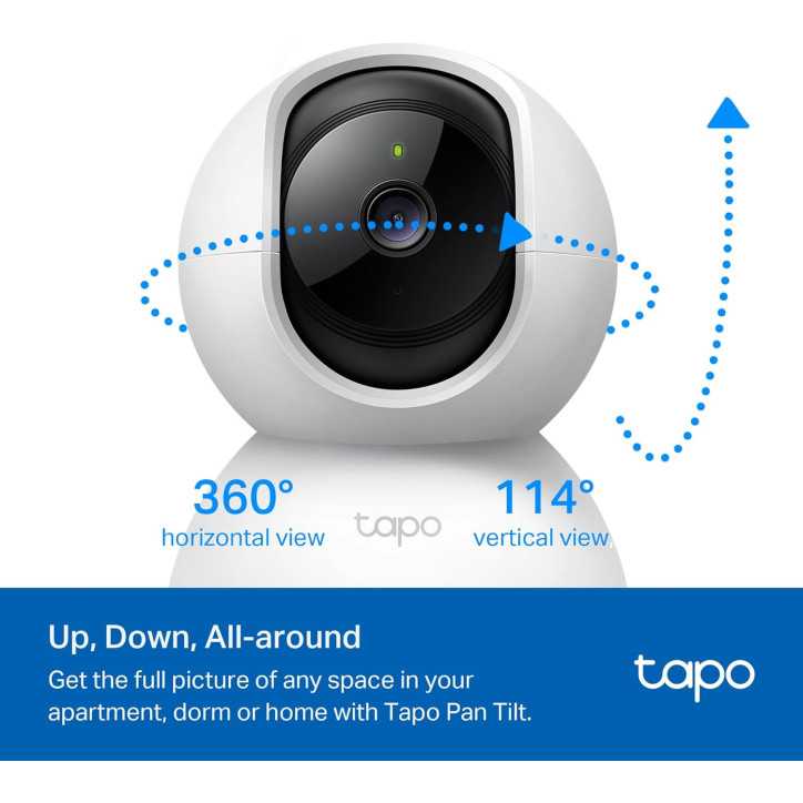 Caméra de Sécurité TP-Link Tapo 2K Pan/Tilt, Audio Bidirectionnel, Détection Mouvements, Vision Nocturne, 2-Pack Caméra de Sécurité TP-Link Tapo 2K Pan/Tilt, Audio Bidirectionnel, Détection Mouvements, Vision Nocturne, 2-Pack