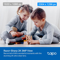 Caméra Sécurité TP-Link Tapo 2K Pan/Tilt 2-Pack - Bébé & Animal